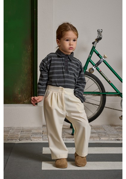 Pile Detaylı Pantolon Bej fiyatları