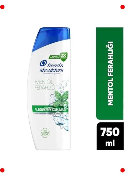 Mentol Ferahlığı Kepek Karşıtı Şampuan 750 ml fiyatları