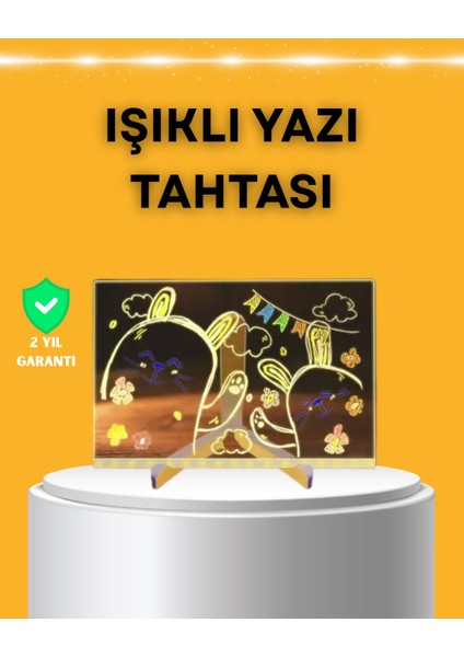 Masaüstü ve Duvara Monte Edilebilir LED Işıklı Yazı Panosu