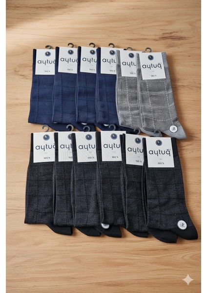 Bambu Erkek Soket Çorabı Mevsimlik Asorti 41-45 Numara 12'li Kutu fiyatları