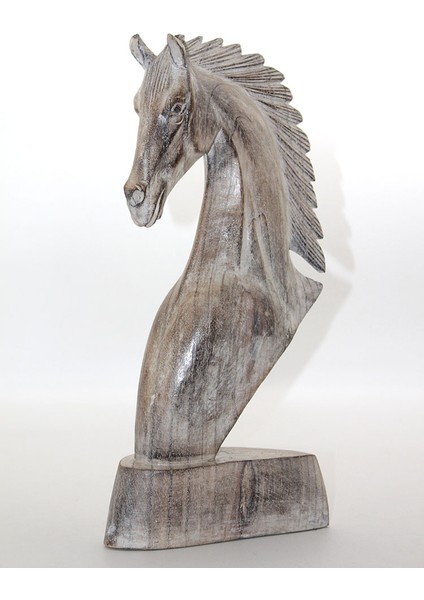 Ahşap At Büstü 40 cm