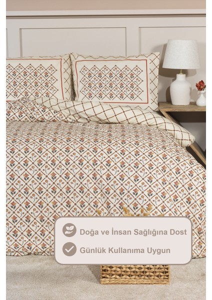 Terra Nevresim Takımı Çift Kişilik Lastikli Çarşaf (200X220 Cm) Tarçın fiyatları