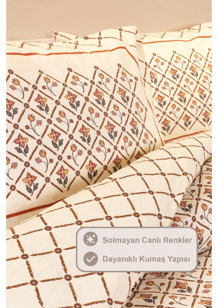 Terra Nevresim Takımı Çift Kişilik Lastikli Çarşaf (200X220 Cm) Tarçın modelleri