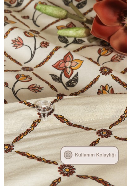 Terra Nevresim Takımı Çift Kişilik Lastikli Çarşaf (200X220 Cm) Tarçın indirimleri