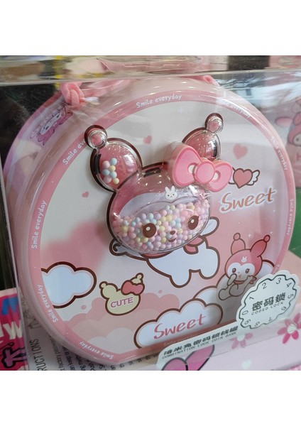 Kuromi Figürlü Kumbara Şifreli Metal AD54139