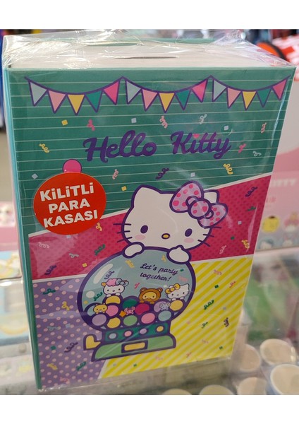 Hello Kitty Figürlü Çelik Kasa Kumbara AD495