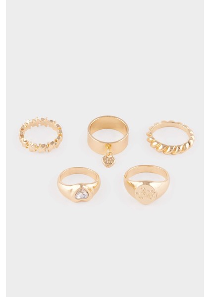 Kadın 5'li Gold Yüzük F7697AXNS
