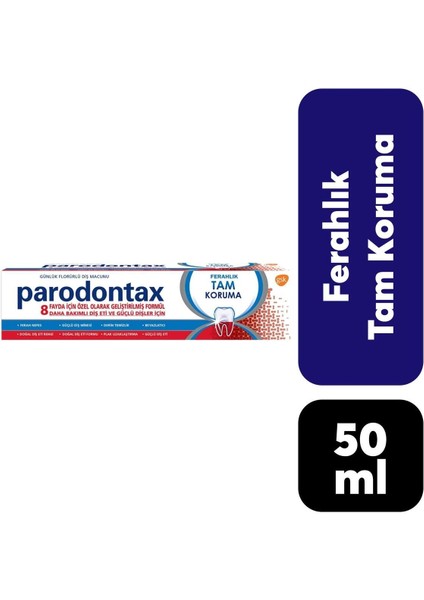 Asfstore Parodontax Diş Macunu Ferahlık Tam Koruma 50 ml