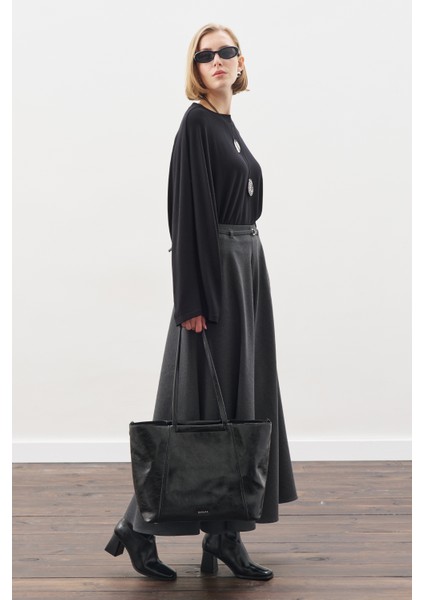 Pelerin Tarz Bluz Siyah modelleri