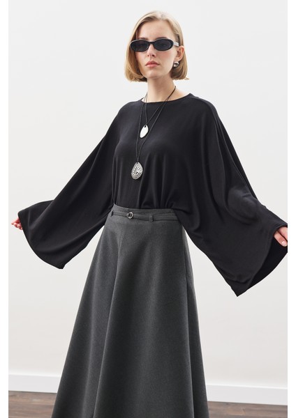 Pelerin Tarz Bluz Siyah fırsatları