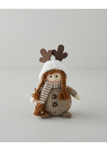 Angel Dekoratif Obje 15 cm Kahve