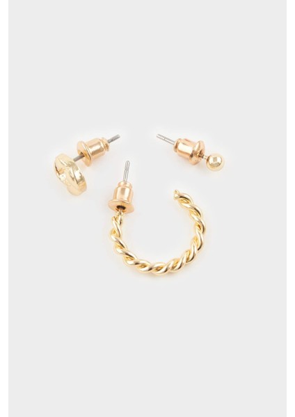 Kadın 6'lı Gold Küpe G1253AXNS modelleri