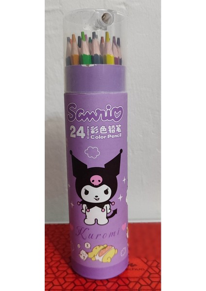 Sanrio Karakterleri Kuromi 24 Lü Kuru Boya Seti