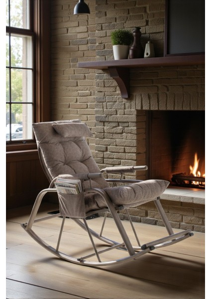 Dicle Cepli Pofuduk Minderli Sallanan Sandalye Tv Koltuğu Kahverengi modelleri