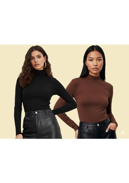 Uzun Kollu 2'li Kadın Balıkçı Yaka Badi