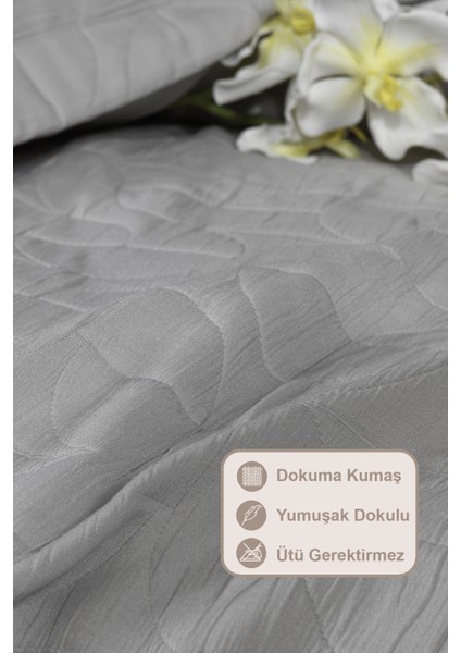 Infınıtıy Yatak Örtüsü Seti Çift Kişilik (240X250 Cm) Gri modelleri