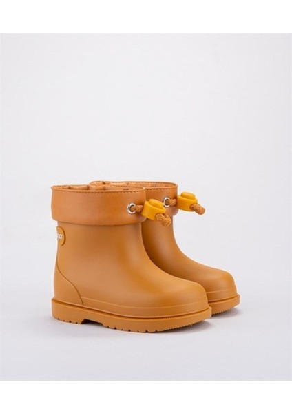CC330 Bımbı Eurı Borregutıo Içi Kürklü Unisex Çocuk Caramelo Yağmur Çizmesi