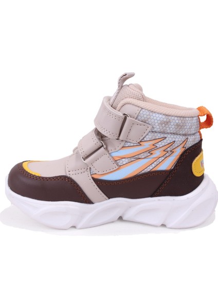 David 946P25K420 Bej Ortopedik Günlük Işıklı Erkek Çocuk Spor Bot modelleri