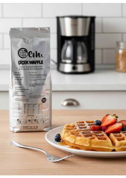 Oem Waffle Myra Çikolata Çiçek Waffle Miks 1160GR