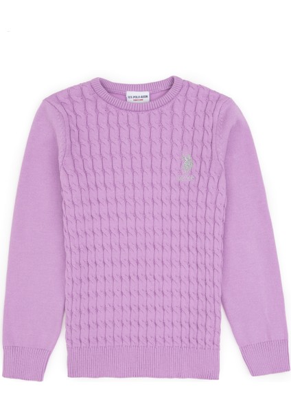 Kız Çocuk Lila Kazak /triko 50313060-VR034