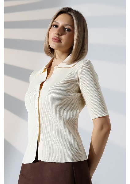 Inci Düğmeli Kısa Kol Zara Model Bluz fiyatları