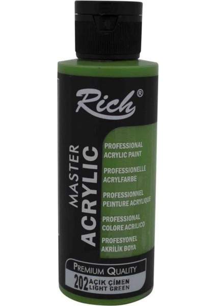 Rich Akrilik Boya Master 120 cc Açık Çimen 120-202