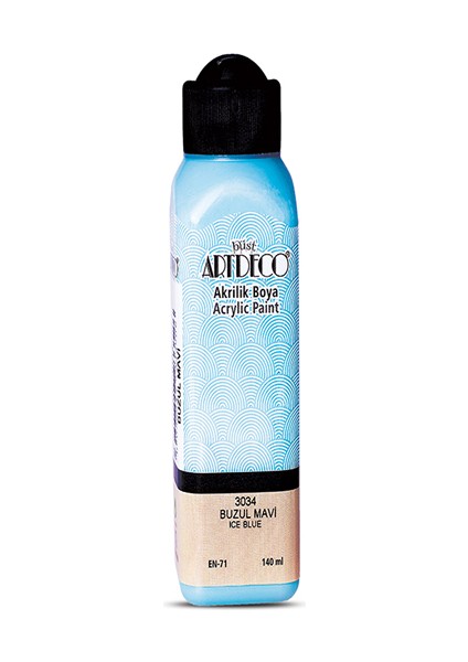 Artdeco Akrilik Boya 140 ml Buzul Mavi 070R-3034