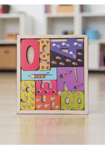 Sayılar Renkli Puzzle Ahşap Oyuncak modelleri