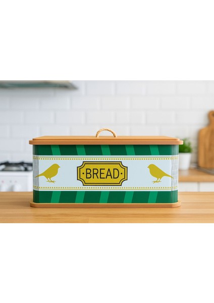 Dikdörtgen Ahşap Kuş Desenli Ekmeklik Doğal Ekmek Sepeti Lüks Ekmek Kutusu fırsatları