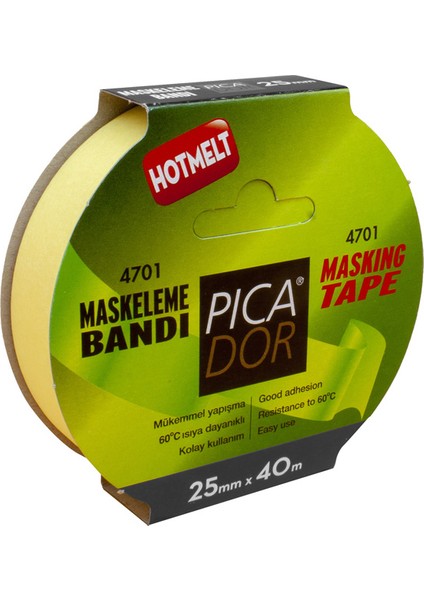 Picador Krepe (Maskeleme) Bantı 60 Derece Isıya Dayanıklı Askılı 25X40 4701