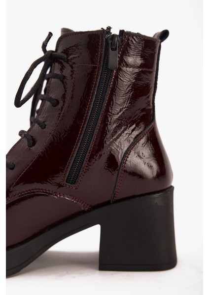 Kadın Topuklu Bağcıklı Bot – Hakiki Deri Şık Günlük Bot fırsatları