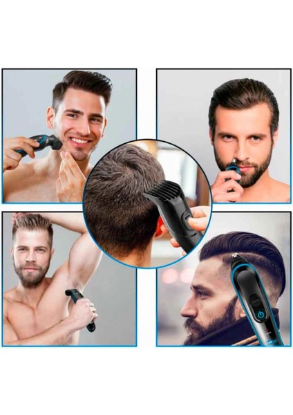 5in1 Fonksiyonlu Turbo Motorlu Saç Sakal Kesme Tıraş Makinesi Burun Kulak Ense Favori Tüm Vücut (K95) modelleri
