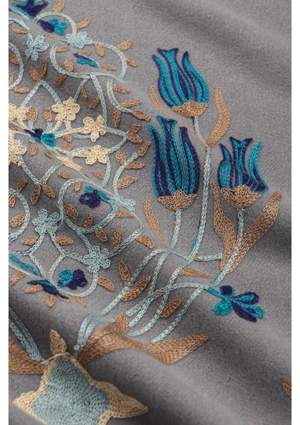 Füme Nakışlı Kışlık Şal fırsatları