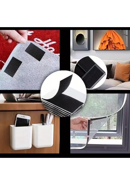 Cırt Cırt Bant Arkası Yapışkanlı 50MMX1MT (Takım) Siyah