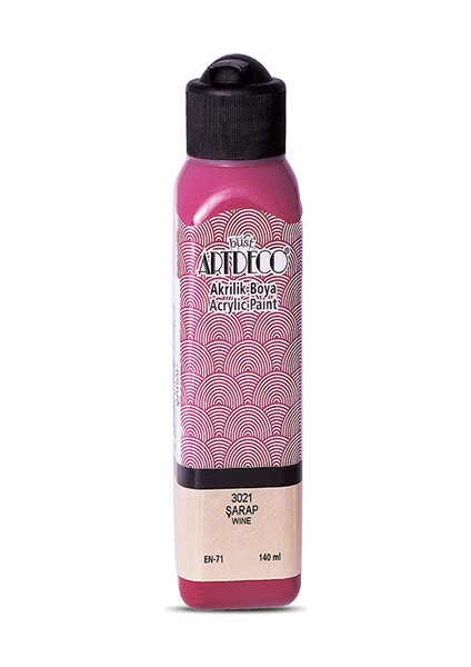 Artdeco Akrilik Boya 140 ml Şarap 070R-3021