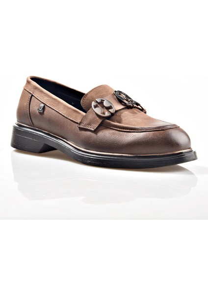 2550402K Kadın Hakiki Deri Casual Ayakkabı