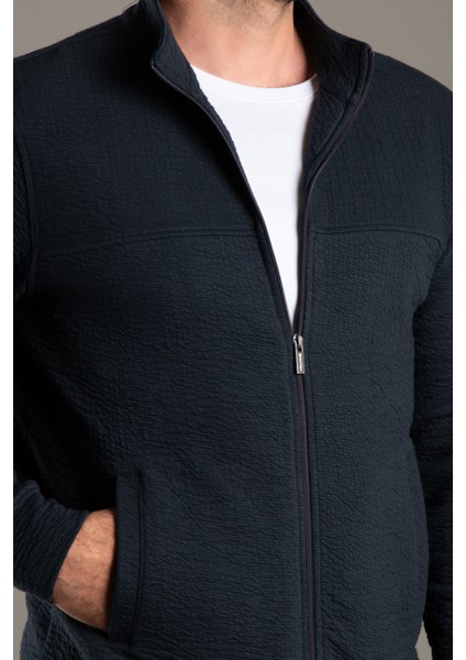 Erkek Lacivert Dokulu Hırka fiyatları