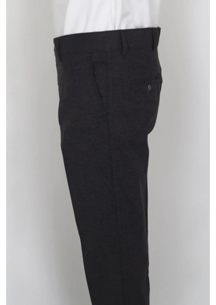 Fistan Store Erkek Kahverengi Rahat Kalıp Yandan Cep Boru Paça Battal Kışlık Keten Pantolon modelleri