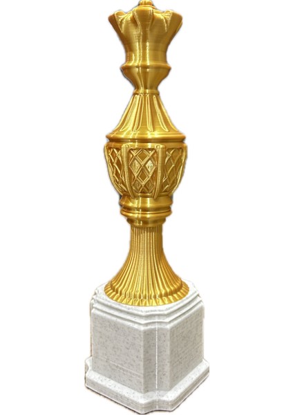 Isme Özel Satranç Figürlü Altın Ödül Kupası, Turnuvalar Için Satranç Kupası