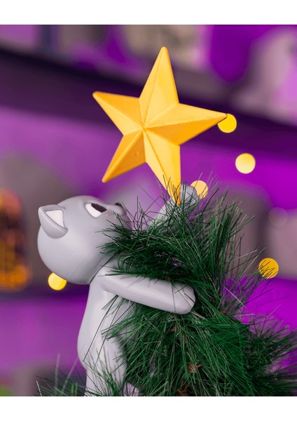 Yıldızlı Kedi Yılbaşı Ağacı Süsü ( Tepe Süsü ) fiyatları