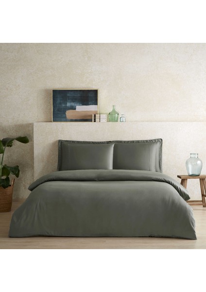 x Tencel™ Lyocell Tek Kişilik Nevresim Kılıfı Yeşil