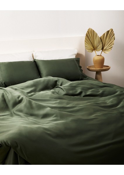 x Tencel™ Lyocell Tek Kişilik Nevresim Kılıfı Yeşil fiyatları