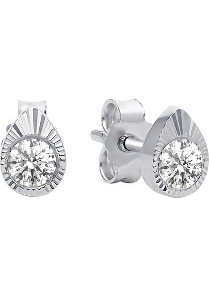 Taşlı Sayra Damla Küpe 0402E0038