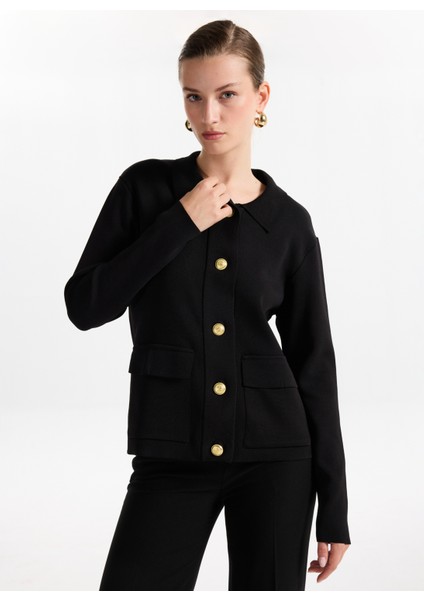 Siyah Kadın Hırka F5WL-HRK0150