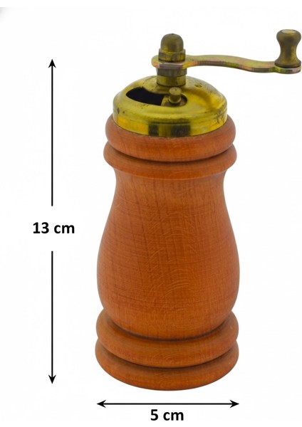 El Yapımı Ahşap Karabiber Değirmeni Öğütücü (5CMX13CM) fiyatları