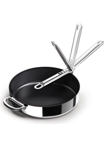 Space 3 Katmanlı Paslanmaz Çelik Seramik Kaplama 28 cm Kızartma Tavası