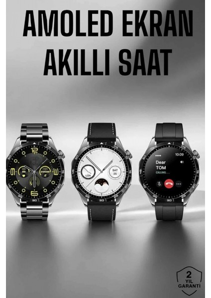 Akıllı Saat Metal Kordonlu Gps ve Nfc Uyumlu Arama Cevaplayan