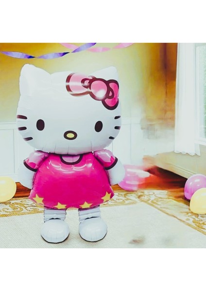 Büyük Boy Folyo Balon Hello Kitty Figürlü 106 cm