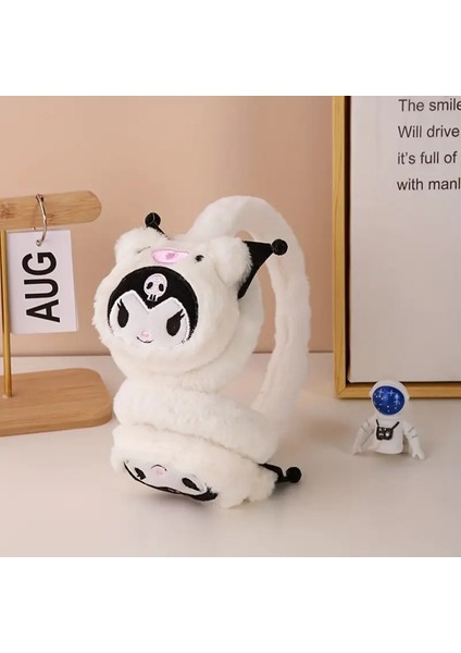 Çocuk Pelüş Kış Kulaklığı Kuromi Figürlü