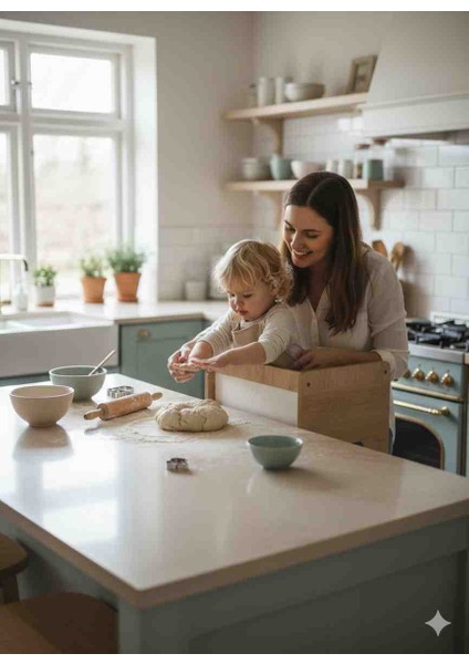 Ahşap Öğrenme Kulesi-Ceviz indirimleri